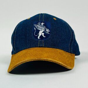 Cousins Sportswear Blue Denim Cap Pegasus Emblem Felt Rim Adjustable